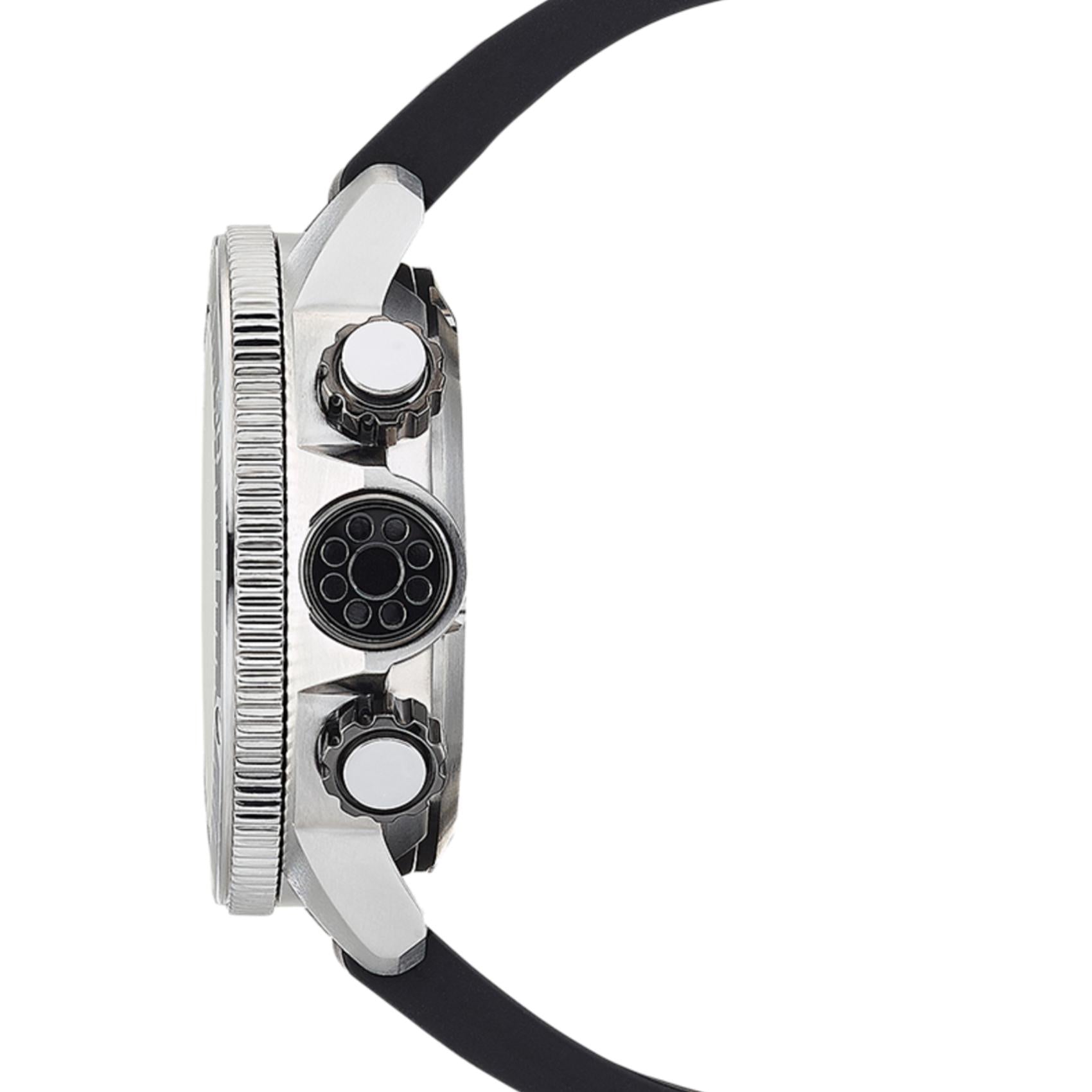 Πλάγια όψη του καταδυτικού ρολογιού Citizen Promaster Divers BN2036-14E με περιστρεφόμενη στεφάνη και χειριστήρια λειτουργιών.
