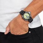 Καταδυτικό Ρολόι Citizen Promaster Divers JP2007-17W Με Μαύρο Καουτσούκ Λουράκι & Πράσινο Καντράν