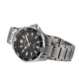 Μαύρο καντράν 44mm του καταδυτικού ρολογιού Citizen Promaster Eco-Drive BN0200-81E με ένδειξη ημερομηνίας και περιστρεφόμενη στεφάνη.