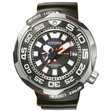 Ανδρικό καταδυτικό ρολόι Citizen Promaster Professional Diver 1000 BN7020-09E με μαύρο λουράκι και μαύρο καντράν 52.5mm με φωτεινούς δείκτες.