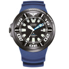 Καταδυτικό Ρολόι Citizen Promaster Professional Diver 300 BJ8055-04E Με Μπλε Λουράκι & Μαύρο Καντράν