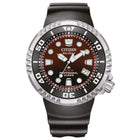 Καταδυτικό Ρολόι Citizen Promaster Professional Diver 300 BN1024-01Z Με Μαύρο Λουράκι & Κόκκινο Καντράν