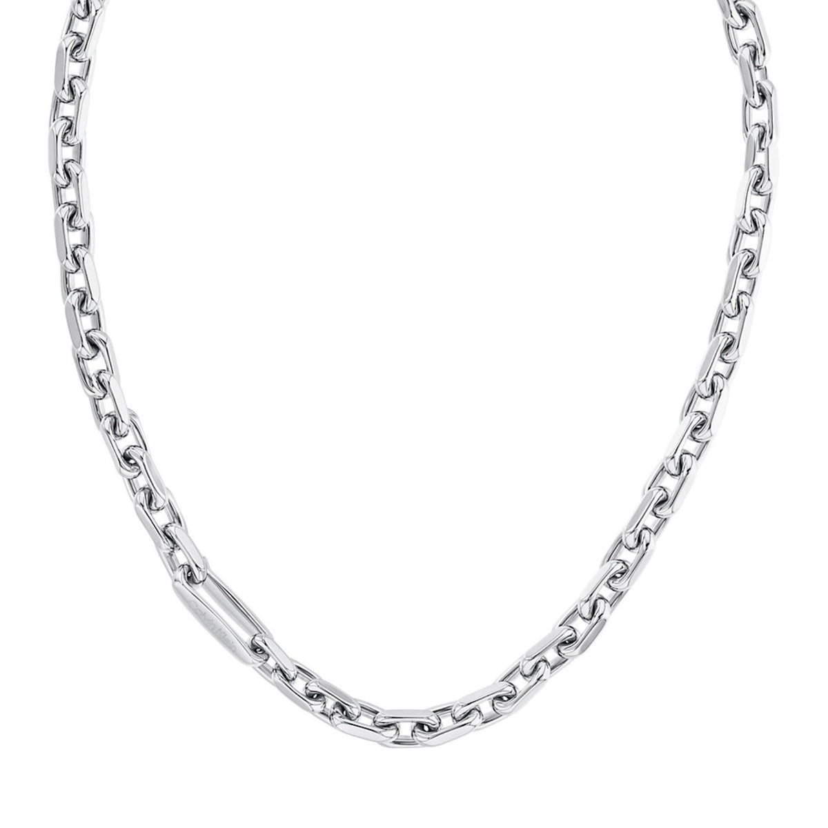 Ανδρική αλυσίδα Calvin Klein CK Aspire 35100049 από ανοξείδωτο ατσάλι σε ασημί χρώμα με χαραγμένο λογότυπο