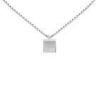 Κολιέ Calvin Klein 35000486 Ατσάλινο Ασημί Με Τετράγωνο Κρεμαστό