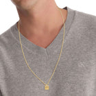 Κολιέ Calvin Klein 35000487 Ατσάλινο Χρυσό Με Τετράγωνο Κρεμαστό