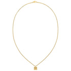 Κολιέ Calvin Klein 35000487 Ατσάλινο Χρυσό Με Τετράγωνο Κρεμαστό