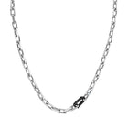 Κολιέ Calvin Klein 35100067 Ατσάλινο Ασημί με Μαύρο Κούμπωμα