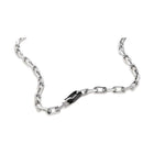 Κολιέ Calvin Klein 35100067 Ατσάλινο Ασημί με Μαύρο Κούμπωμα