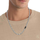 Κολιέ Calvin Klein 35100067 Ατσάλινο Ασημί με Μαύρο Κούμπωμα