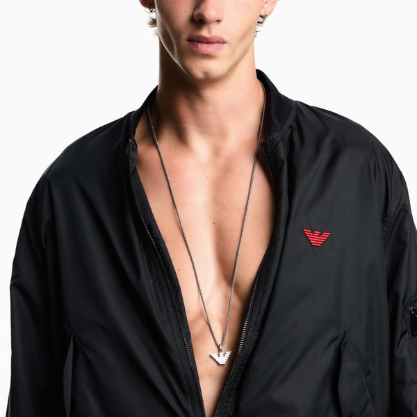 Κολιέ Emporio Armani Eagle Logo EGS3169040 Ασημί