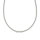Ανδρικό Κολιέ Emporio Armani EGS3188040 Ταυτότητα Με Ασημί Αλυσίδα