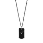 Κολιέ Emporio Armani Essential EGS2781060 Με Μαύρη Ταυτότητα