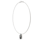Ανδρικό Κολιέ Guess Racer Tag JUMN04038JWSTBKT/U Ασημί