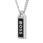 Ανδρικό Κολιέ Boss 1580677 Ατσάλινο Ασημί Με Κρεμαστό Στοιχείο