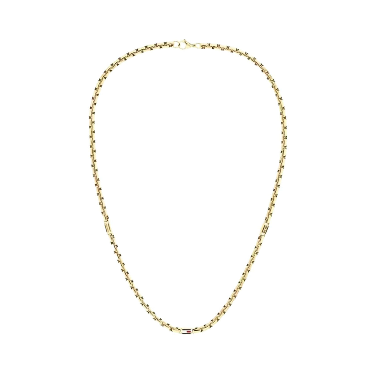 Μοτίφ με λογότυπο στο ανδρικό κολιέ Tommy Hilfiger 2790673 σε χρυσό χρώμα από ανοξείδωτο ατσάλι.
