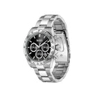 Ανδρικό Ρολόι Boss Hero 1514267 με Ασημί Μπρασελέ & Μαύρο Καντράν