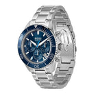 Ανδρικό Ρολόι Boss Sealiner 1514322 με Ασημί Μπρασελέ & Μπλε Καντράν