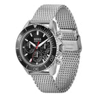 Ανδρικό Ρολόι Boss Sealiner 1514324 Με Ασημί Μπρασελέ & Μαύρο Καντράν