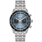 Ανδρικό Ρολόι Boss Tourmaster 1514286 με Ασημί Μπρασελέ & Μπλε Καντράν