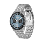 Ανδρικό Ρολόι Boss Tourmaster 1514286 με Ασημί Μπρασελέ & Μπλε Καντράν