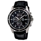 Ρολόι Casio Edifice EFR-526L-1AVUEF Χρονογράφος με Μαύρο Δερμάτινο Λουράκι