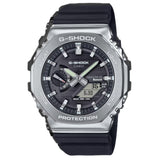 Ανδρικό ρολόι Casio G-Shock GBM-2100-1AER με μαύρο καουτσούκ λουράκι, μαύρο καντράν 44.5 mm και γκρι στεφάνη.