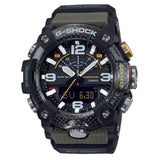Ανδρικό ρολόι Casio G-SHOCK GG-B100-1A3ER με χακί καουτσούκ λουράκι και μαύρο αναλογικό-ψηφιακό καντράν 53 mm.