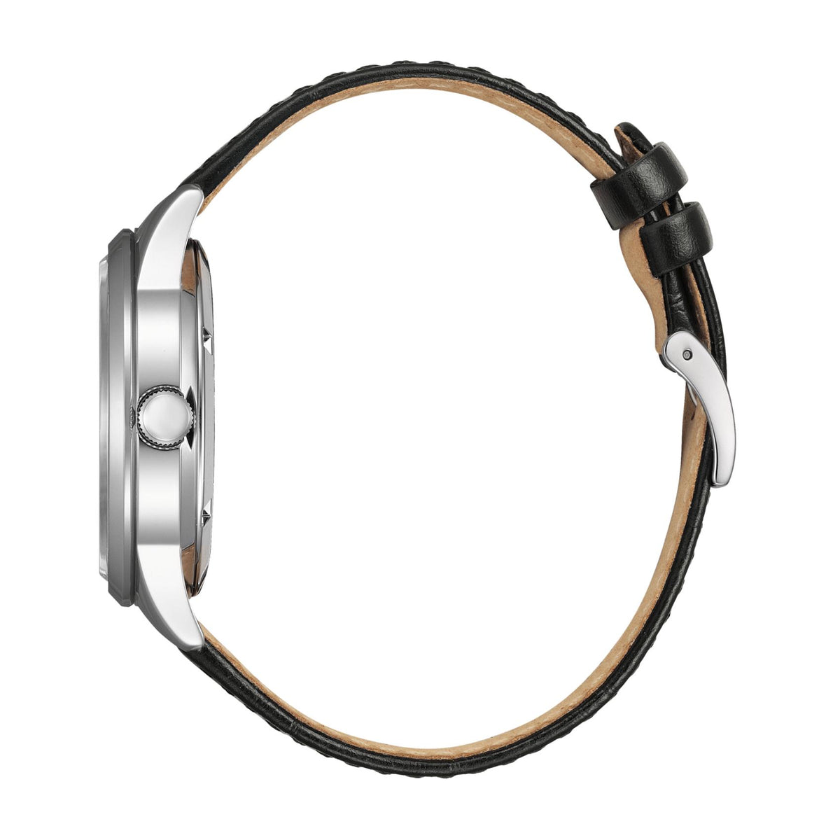 Μαύρο δερμάτινο λουράκι ρολογιού Citizen NY4058-01EE