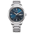 Αυτόματο Ρολόι Citizen NY4058-79LE Με Ασημί Μπρασελέ & Μπλε Καντράν