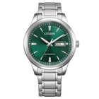 Αυτόματο Ρολόι Citizen NY4058-79XE Με Ασημί Μπρασελέ & Πράσινο Καντράν