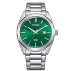 Ανδρικό Ρολόι Citizen BI5110-54X Με Ασημί Μπρασελέ & Πράσινο Καντράν