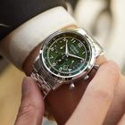 Ρολόι Citizen Eco-Drive CA4630-53X με Ασημί Μπρασελέ και Πράσινο Καντράν