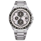 Ρολόι Citizen Eco-Drive Radio Controlled AT8238-84A με Ασημί Μπρασελέ