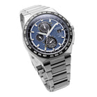 Ρολόι Citizen Eco-Drive Radio Controlled AT8238-84L με Ασημί Μπρασελέ