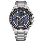 Ρολόι Citizen Eco-Drive Radio Controlled AT8238-84L με Ασημί Μπρασελέ