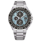 Ρολόι Citizen Eco-Drive Radio Controlled AT8238-84M με Ασημί Μπρασελέ