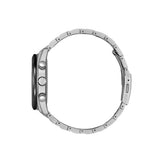Ασημί μπρασελέ του ανδρικού ρολογιού Citizen Eco-Drive Tsuki-yomi BY1018-80X από τιτάνιο με κούμπωμα ασφαλείας.