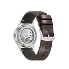 Ανδρικό Ρολόι Citizen Automatic NH8390-03XE με Καφέ Λουράκι & Πράσινο Καντράν