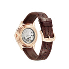 Ανδρικό Ρολόι Citizen Automatic NH8393-05AE με Καφέ Δερμάτινο Λουράκι & Λευκό Καντράν