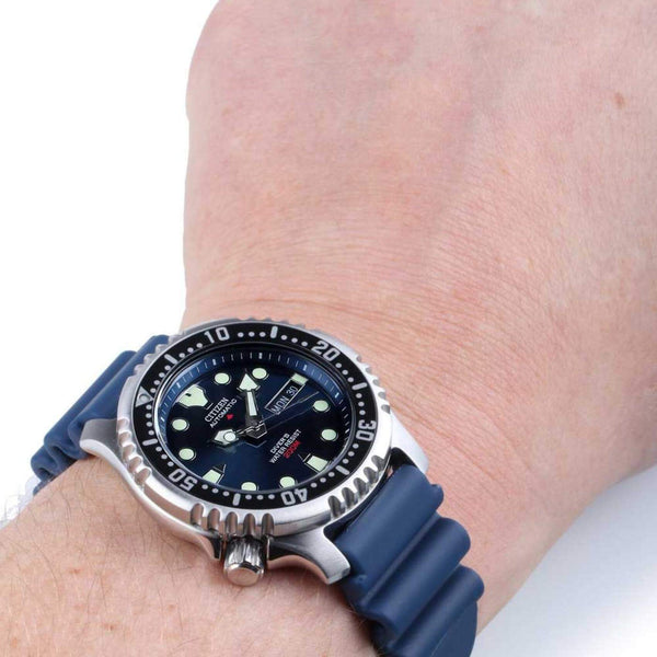 Καταδυτικό Ρολόι Citizen Promaster Divers NY0040-17LE Με Μπλε Καουτσούκ Λουράκι