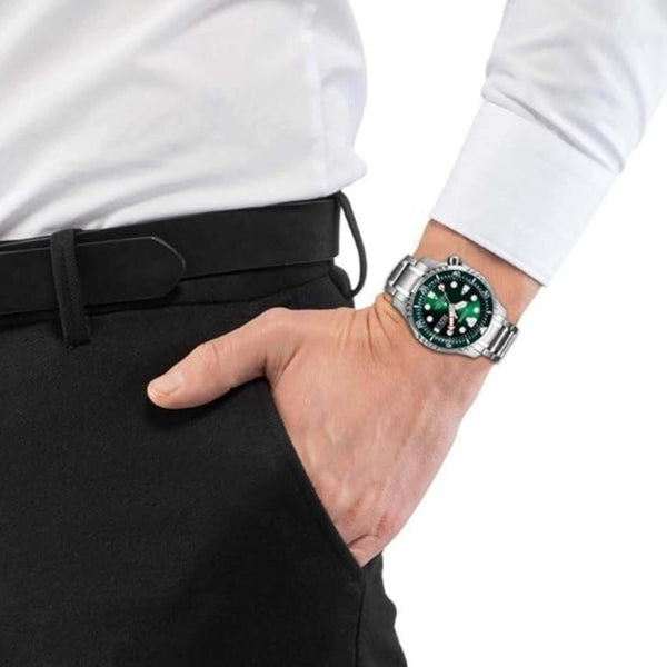 Αυτόματο Ρολόι Citizen Promaster Divers NY0100-50XE Με Ασημί Μπρασελέ