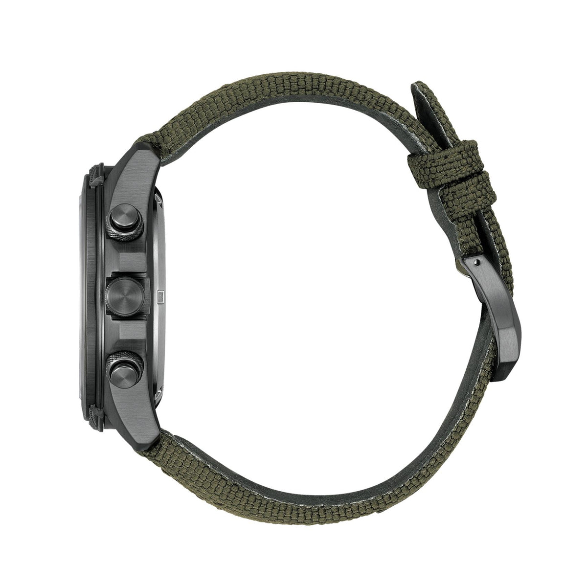 Πράσινο nylon λουράκι του ανδρικού ρολογιού Citizen Promaster Land JV1005-02W.