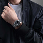 Ρολόι Citizen Promaster Sky Eco-Drive JV2006-55H Ψηφιακό-Αναλογικό με Ασημί Μπρασελέ & Γκρι Καντράν