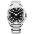 Ανδρικό Ρολόι Citizen Series 8 NB6010-81E με Ασημί Μπρασελέ & Μαύρο Καντράν