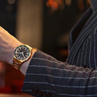 Ανδρικό Ρολόι Citizen Series 8 GMT NB6033-51E με Χρυσό Μπρασελέ & Μαύρο Καντράν