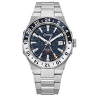 Ανδρικό Ρολόι Citizen Series 8 GMT NB6034-58L με Ασημί Μπρασελέ & Μπλε Καντράν