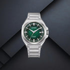 Ανδρικό Ρολόι Citizen Series 8 NB6050-51W με Ασημί Μπρασελέ & Πράσινο Καντράν