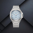 Ανδρικό Ρολόι Citizen Series 8 NB6051-59L με Ασημί Μπρασελέ & Γαλάζιο Καντράν