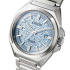 Ανδρικό Ρολόι Citizen Series 8 NB6051-59L με Ασημί Μπρασελέ & Γαλάζιο Καντράν