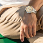 Ανδρικό Ρολόι Citizen Series 8 NB6059-57P με Ασημί Μπρασελέ & Σαμπανί Καντράν